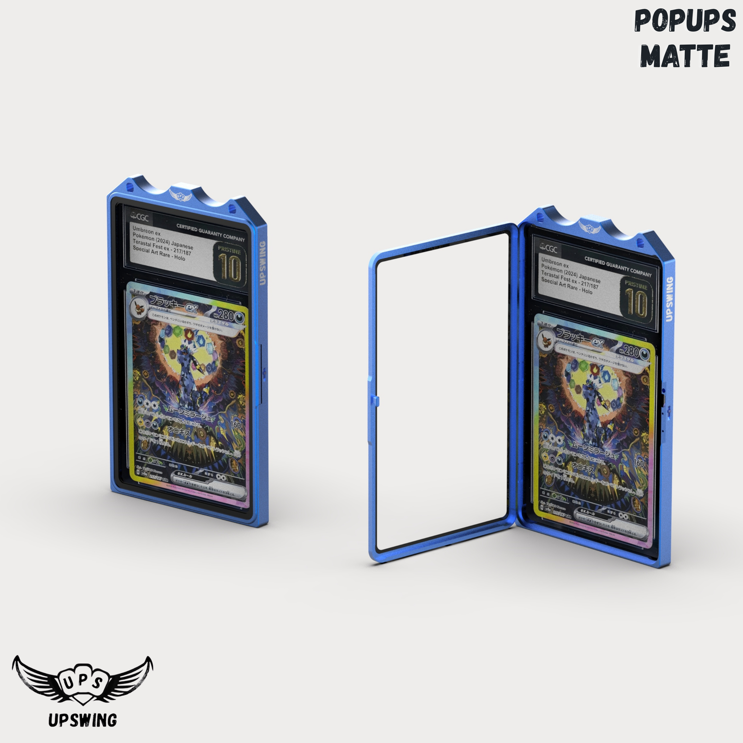 「DEBUT DUO SERIES」UPSWING POPUPS MATTE Whale Joy Blue Slab Case