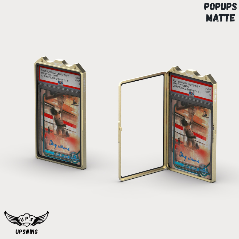 「DEBUT DUO SERIES」UPSWING POPUPS MATTE Fortune Leopard Gold Slab Case