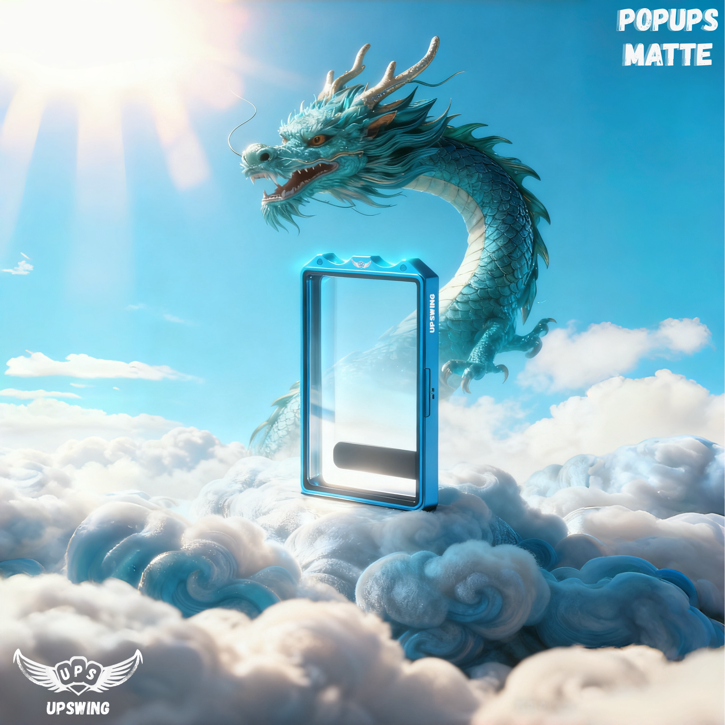 UPSWING POPUPS MATTE Dragon Cyan