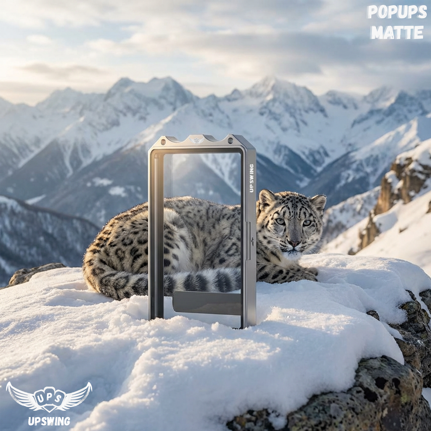 「LUMINOUS GUARD SERIES」UPSWING POPUPS MATTE Uncia Silver Slab Case