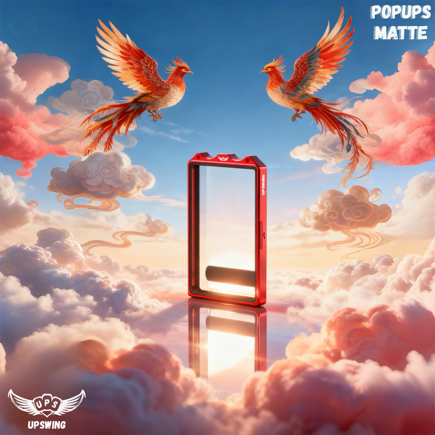 「LUMINOUS GUARD SERIES」UPSWING POPUPS MATTE Pheonix Scarlet Slab Case