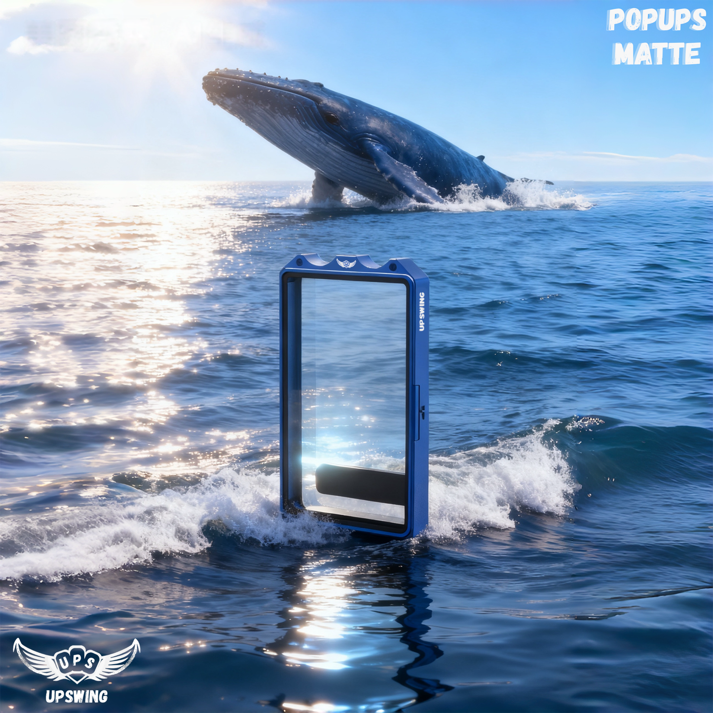 「DEBUT DUO SERIES」UPSWING POPUPS MATTE Whale Joy Blue Slab Case