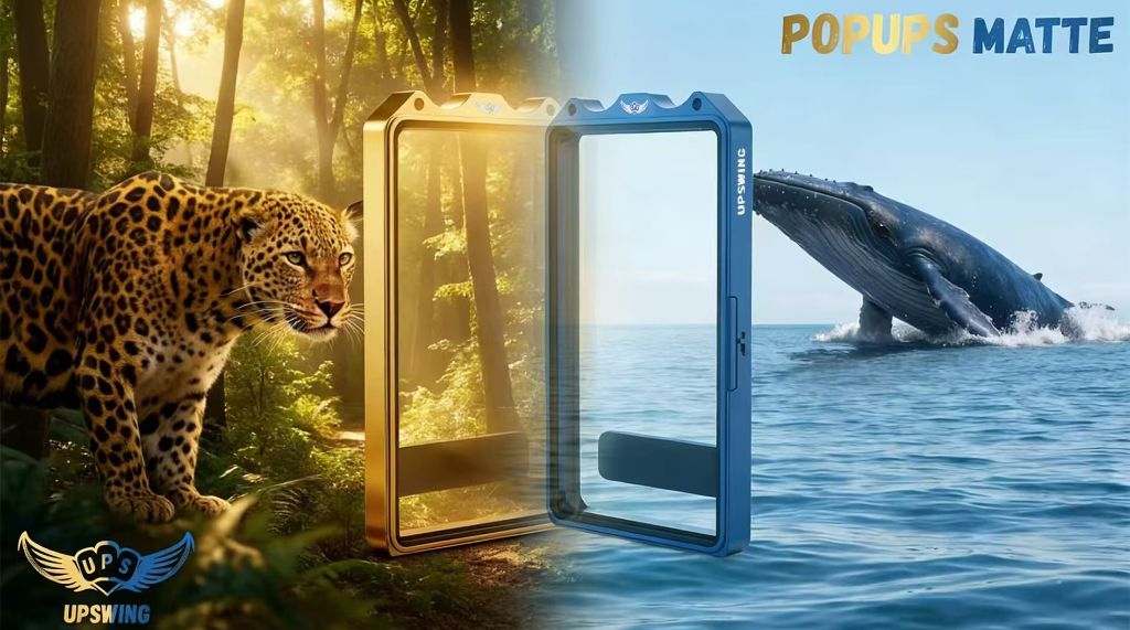 UPSWING POPUPS MATTE — Debut Edition, Leopard Gold & Whales Blue